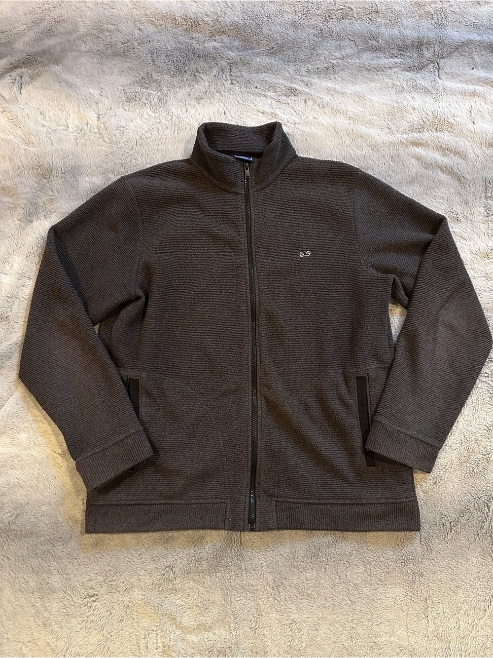 Vineyard Vines Men's Full-Zip Jacket in Dark Gray Size L